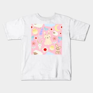 Baby Bunny Pattern Kids T-Shirt